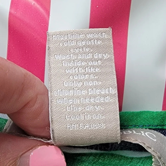 Banana Republic Navy Green White Striped Sundress Size S - Picture 5 of 7